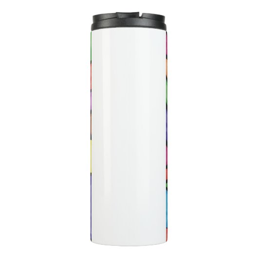 Stain glass tree art  thermosbecher (Rückseite)