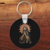 Stained Gl Prayer Faith  Schlüsselanhänger (Vorderseite)