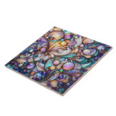 Stained glass abstract colourful fliese (Seite)