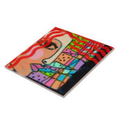 Stained Glass Abstract Digital Painting Fliese (Seite)