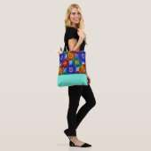 Stained Glass Abstract Red Green Blue Orange Tasche (Am Model)