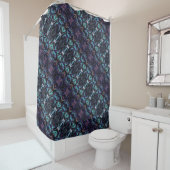 Stained Glass Acrylic Pour Inspired Shower Curtain Duschvorhang (Beispiel)