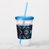Stained Glass Acrylic Pour Tumbler Acryltrinkbecher (Rückseite)