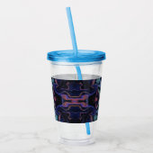 Stained Glass Acrylic Pour Tumbler Acryltrinkbecher (Links)