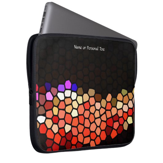 Stained Glass Art Pathway Personal Laptop Cover (Vorne Rechts)