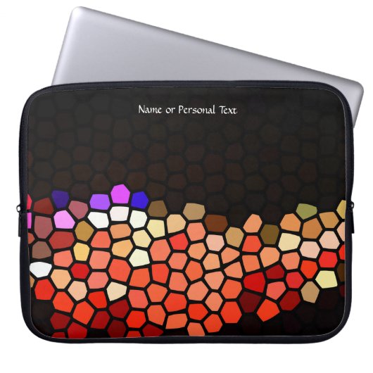 Stained Glass Art Pathway Personal Laptop Cover (Vorderseite)
