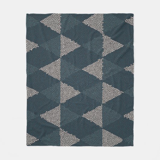 Stained Glass Blue Diamond Fleecedecke (Vorderseite)