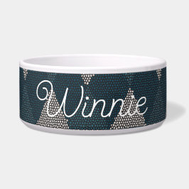 Stained Glass Blue Diamond Napf