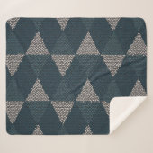 Stained Glass Blue Diamond Sherpadecke (Vorderseite (Horizontal))