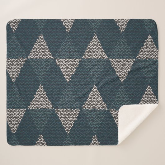 Stained Glass Blue Diamond Sherpadecke (Vorderseite (Horizontal))