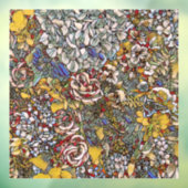 Stained Glass Botanical Floral Fensteraufkleber (Blatt 3)