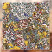 Stained Glass Botanical Floral Fensteraufkleber (Blatt 2)