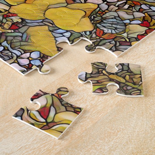 Stained Glass Botanical Floral Puzzle (Seite)
