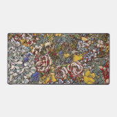 Stained Glass Botanical Floral Schreibtischunterlage (Vorderseite)