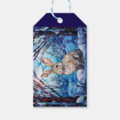 Stained Glass Bunny Geschenkanhänger (Vorderseite)