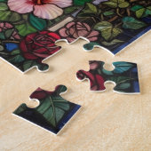 Stained Glass Butterfly Garden Jigsaw Puzzle  (Seite)