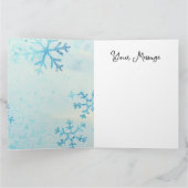 Stained-Glass Christmas Grey Tabby In Green Hat Karte (Innenseite)