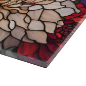 Stained Glass Dahlia Art Schneidebrett (Ecke)