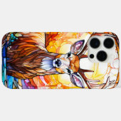Stained Glass Deer Case-Mate iPhone Hülle (Rückseite (Horizontal))