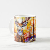 Stained Glass Deer Kaffeetasse (Vorderseite Links)