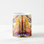 Stained Glass Deer Kaffeetasse (Mittel)