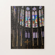 Stained Glass Divinity Puzzle, 11" x 14", 252 pcs