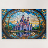 Stained Glass Dream Castle jigsaw puzzle (Horizontal)