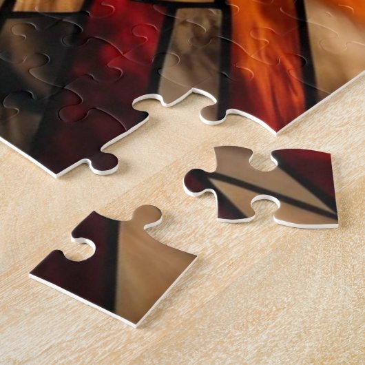 Stained Glass Eagle Jigsaw Puzzle (Seite)