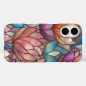 Stained Glass Effect Phone Case Floral Mosaic  (Rückseite (Horizontal))