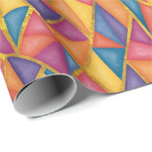 Stained Glass Effect Rainbow Wrapping Paper Geschenkpapier (Rolleneckpunkt)