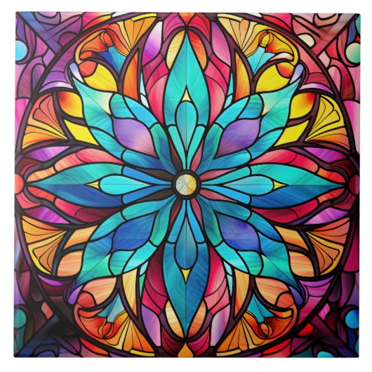 Stained Glass  Fliese (Vorderseite)