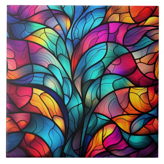 Stained Glass  Fliese (Vorderseite)