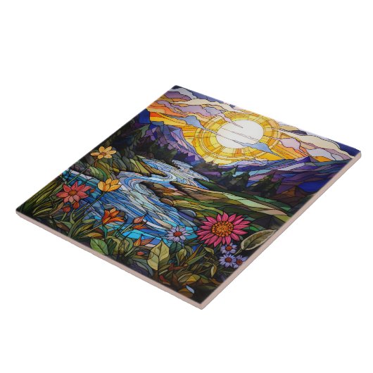 Stained Glass  Fliese (Seite)