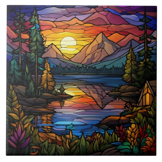 Stained Glass  Fliese (Vorderseite)