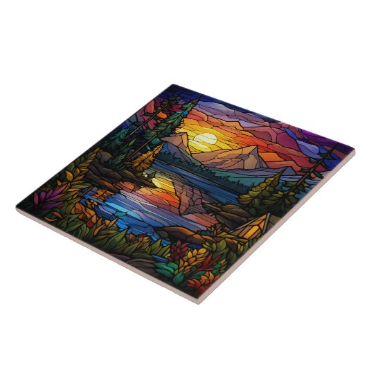 Stained Glass  Fliese (Seite)