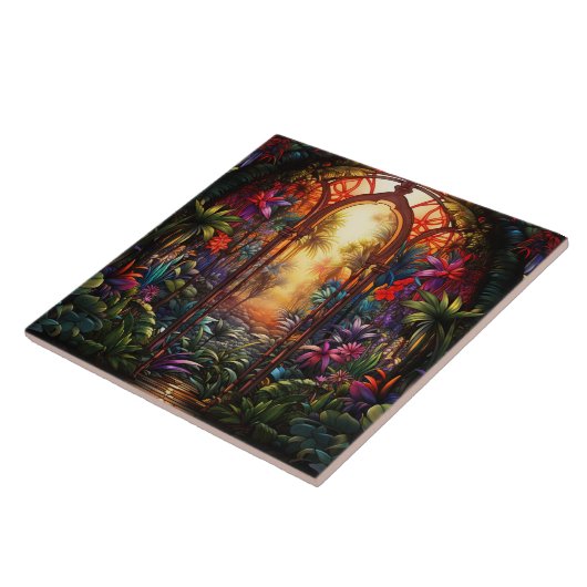 Stained Glass  Fliese (Seite)