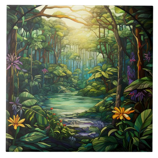 Stained Glass  Fliese (Vorderseite)