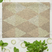 Stained Glass Gold Diamond Pattern Geschirrtuch (Gefaltet)