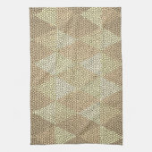 Stained Glass Gold Diamond Pattern Geschirrtuch (Vertikal)