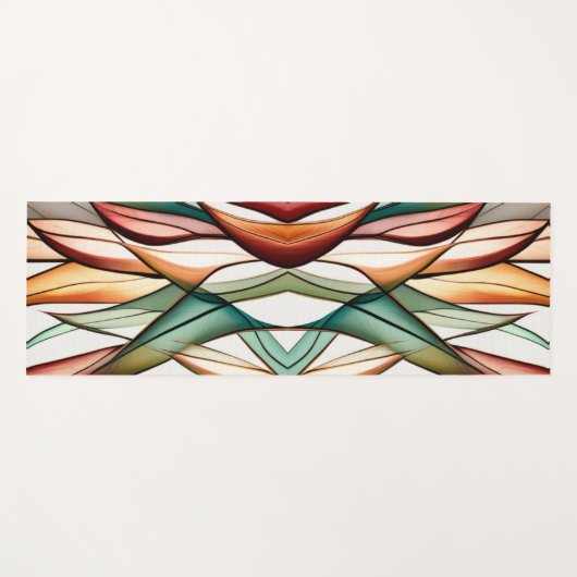 Stained-Glass Grass Yogamatte (Vorderseite (Horizontal))