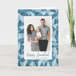 Stained Glass Happy Hanukkah 2 Foto Feiertagskarte