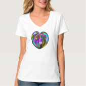 Stained Glass Heart Tshirt (Vorderseite)