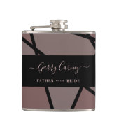 Stained Glass Imitation to Father Bride or Groom Flachmann (Vorderseite)