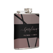 Stained Glass Imitation to Father Bride or Groom Flachmann (Rechts)