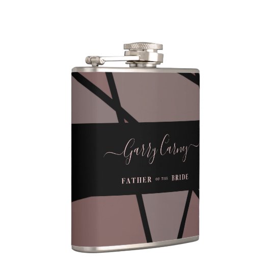 Stained Glass Imitation to Father Bride or Groom Flachmann (Rechts)