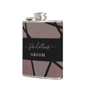 Stained Glass Imitation to Groom Flachmann (Links)