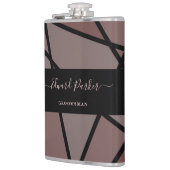 Stained Glass Imitation to Thank Groomsmen Flachmann (Links)