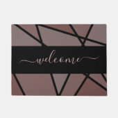 Stained Glass Imitation to Welcome Home Fußmatte (Vorderseite)