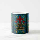 Stained Glass Jesus Christian Gift Kaffeetasse (Mittel)