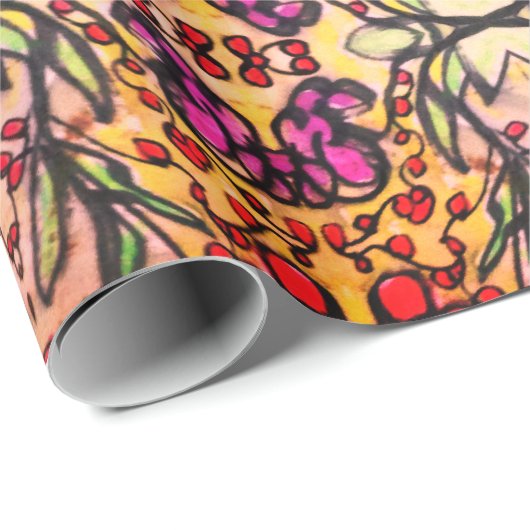 Stained Glass-Like Geschenkpapier (Rolleneckpunkt)